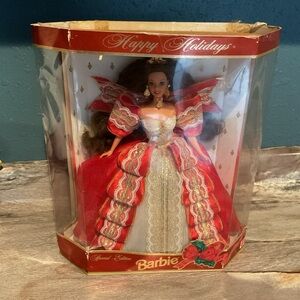 New In Box 1997 Mattel Barbie Happy Holidays 10th Anniversary Special Edition